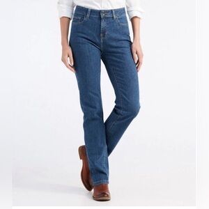 L.L. Bean Women's Straight Leg Classic Fit Blue Jeans